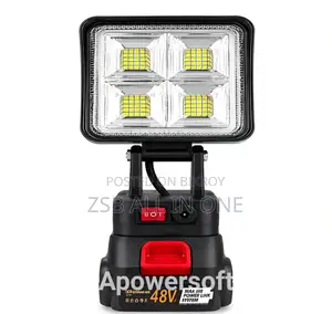 48V Rechargeable LED Work Light – Portable Adjustable Flood Light