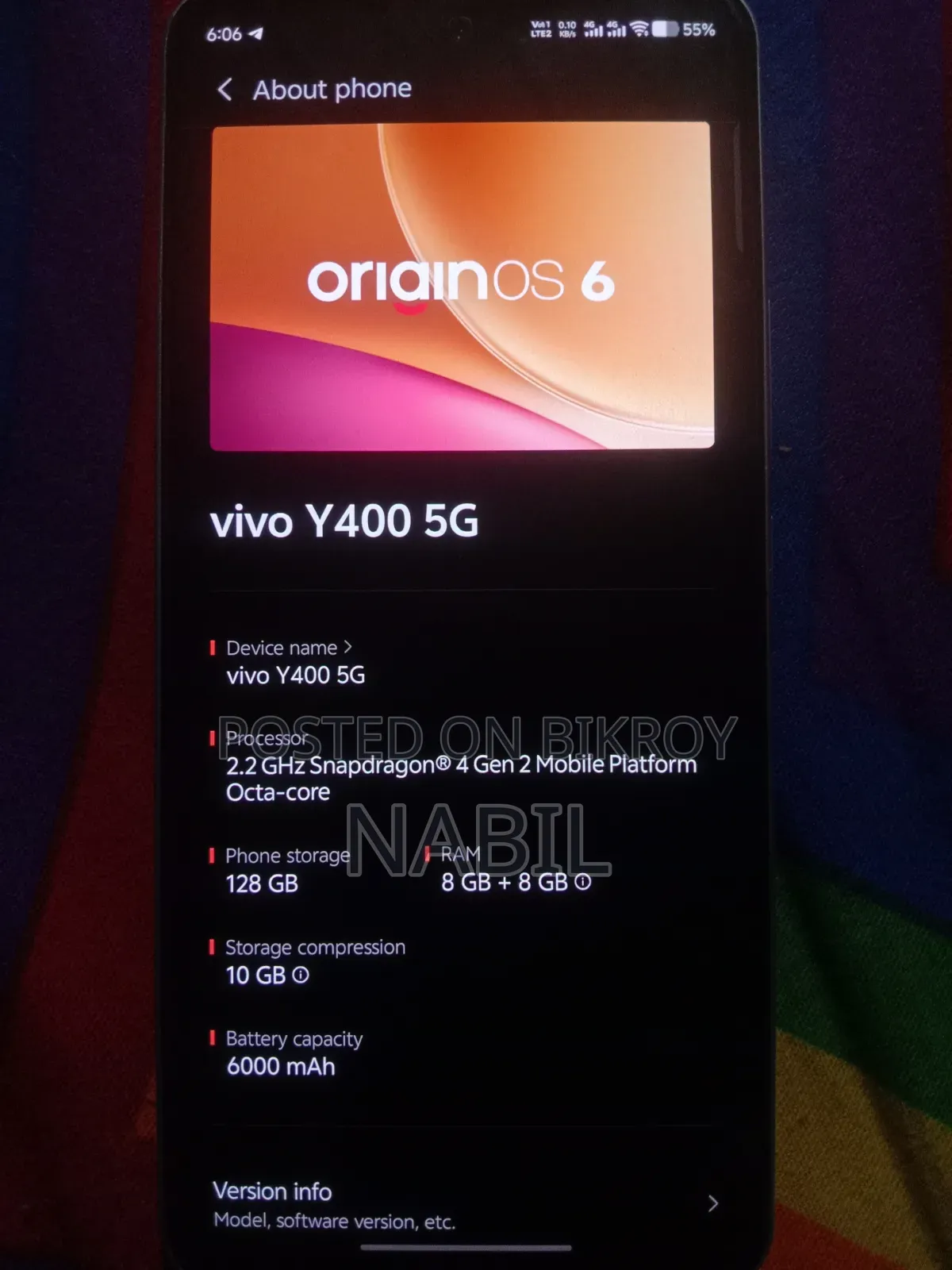 New Vivo Y400 128 GB White