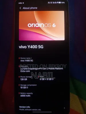 New Vivo Y400 128 GB White
