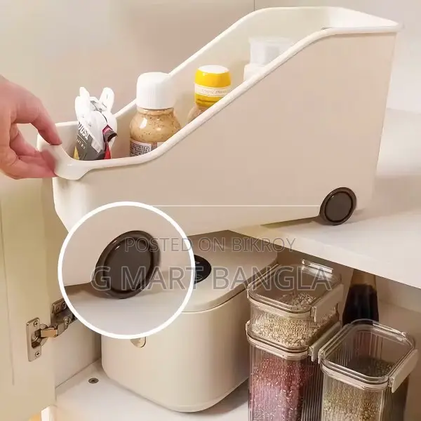 Kitchen Storage Box With Wheels for Home Use, Storage Rack