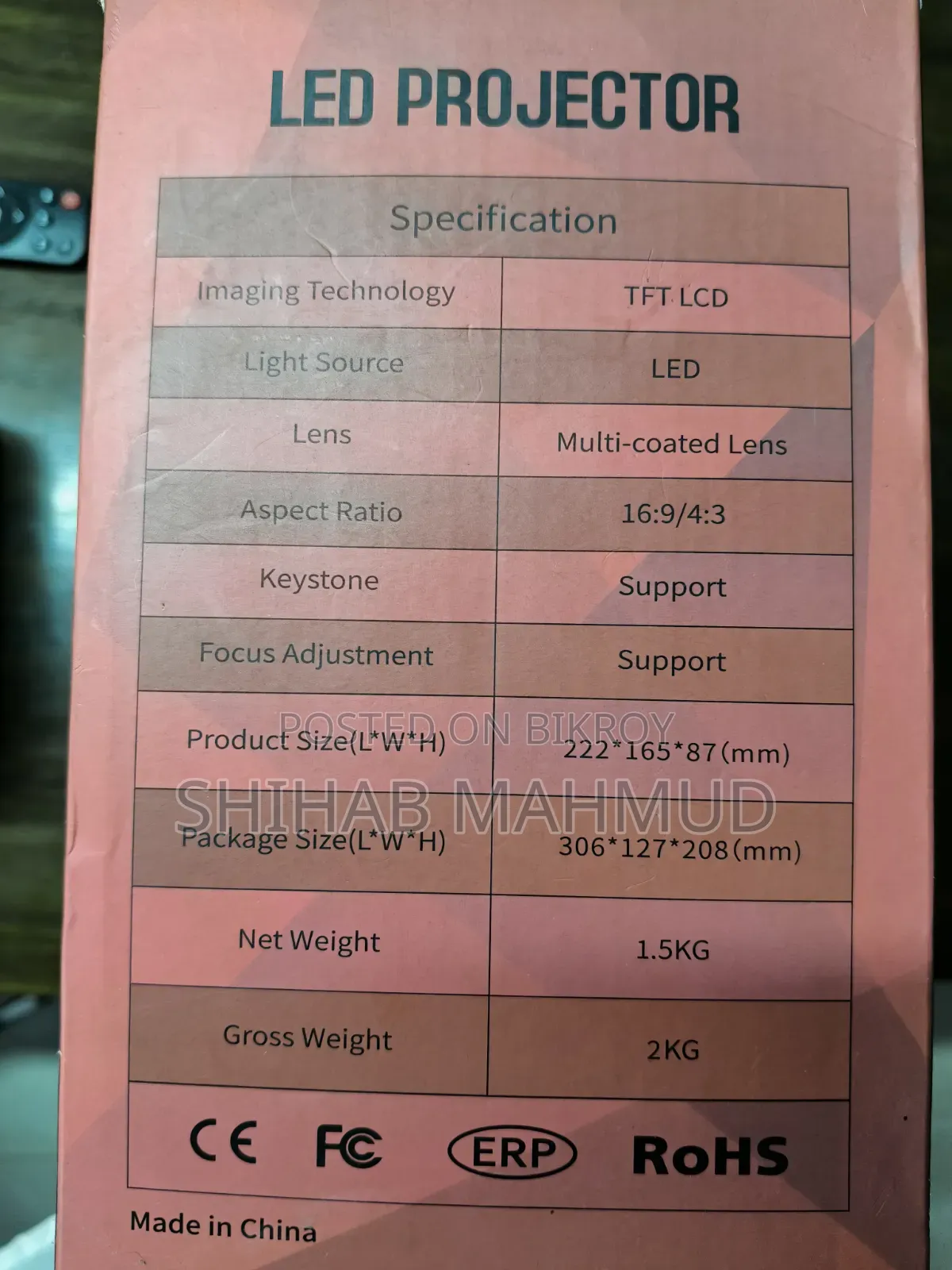 LED Projector HD Cheerlux C9