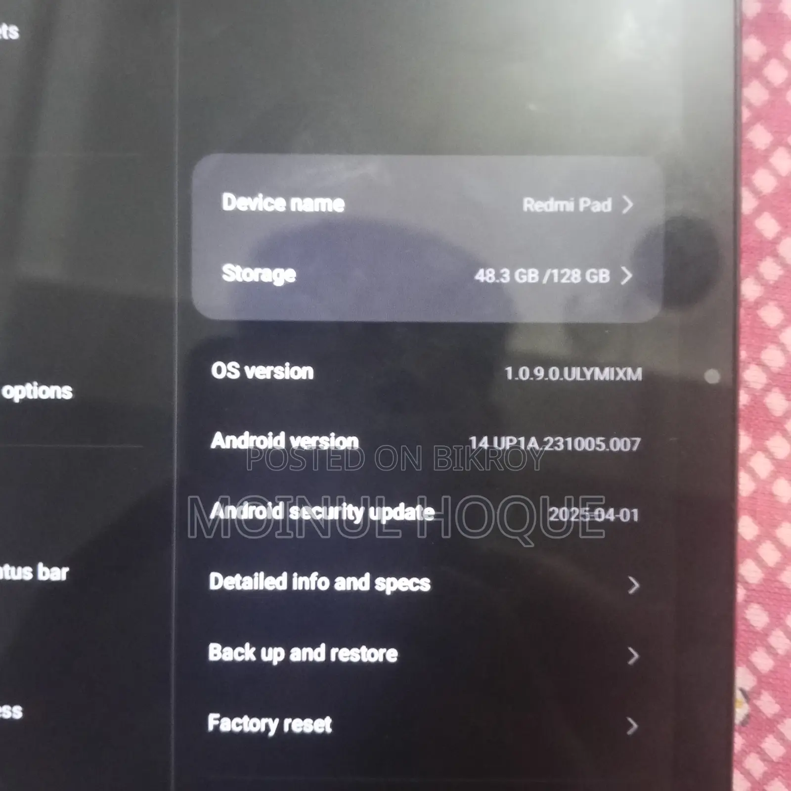Xiaomi Redmi Pad 128 GB Black