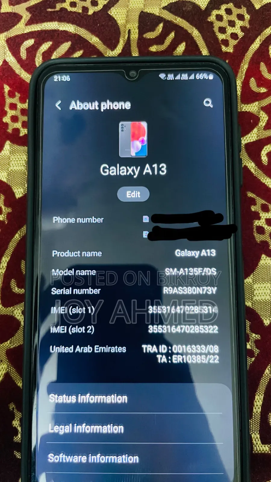 New Samsung Galaxy A13 128 GB White