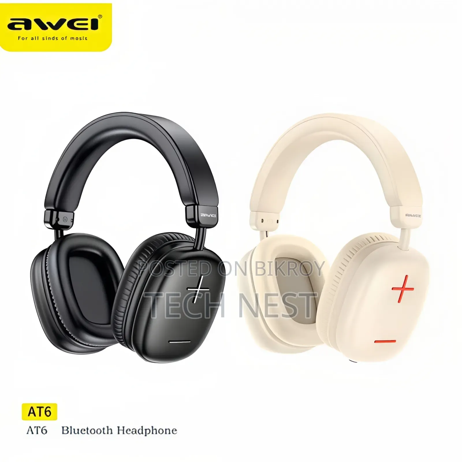 Awei AT6 Wireless Bluetooth Headset
