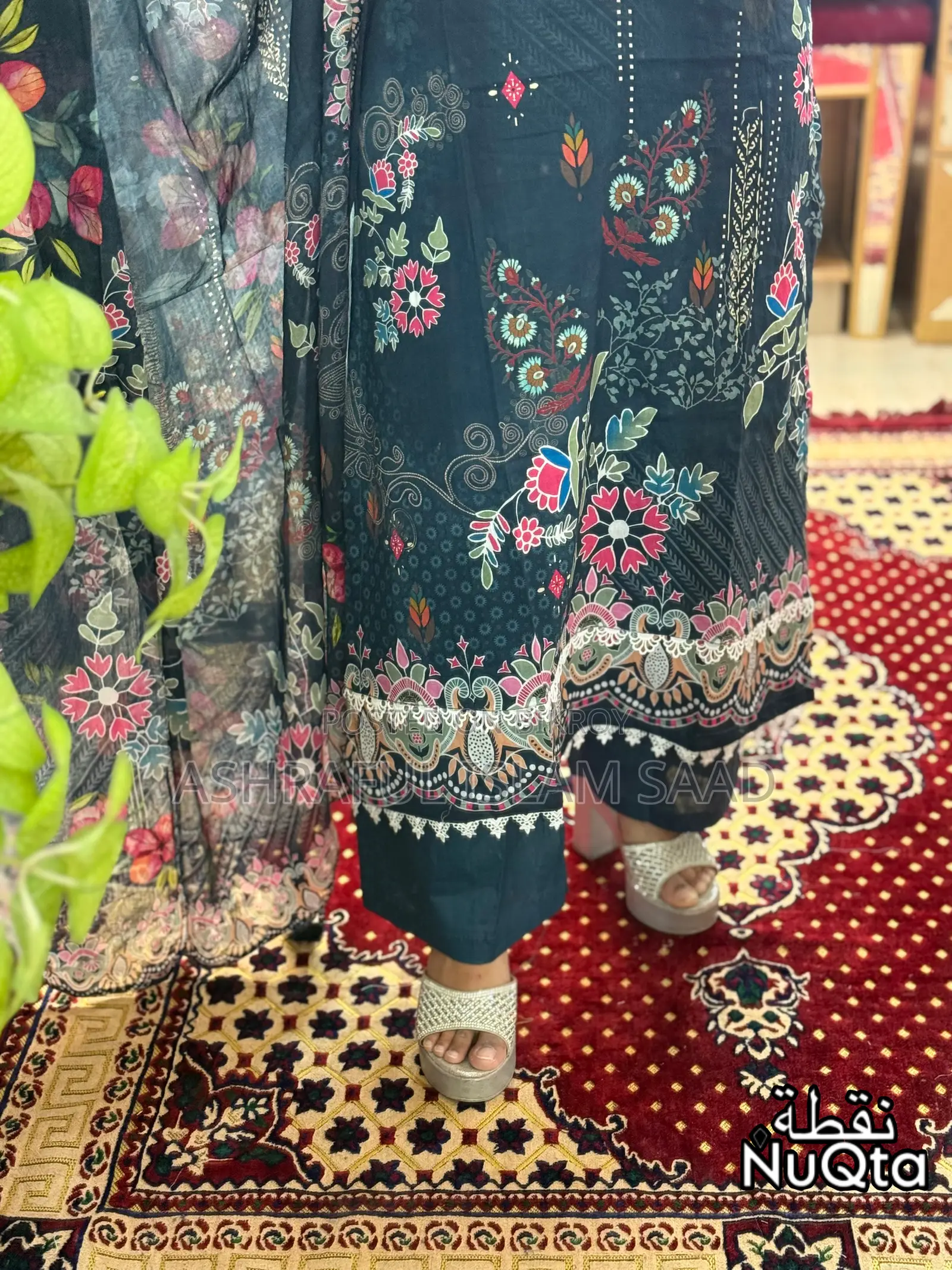 Premium Pakistani Inspired Stitched 3 Piece Lawn Dress for Women
