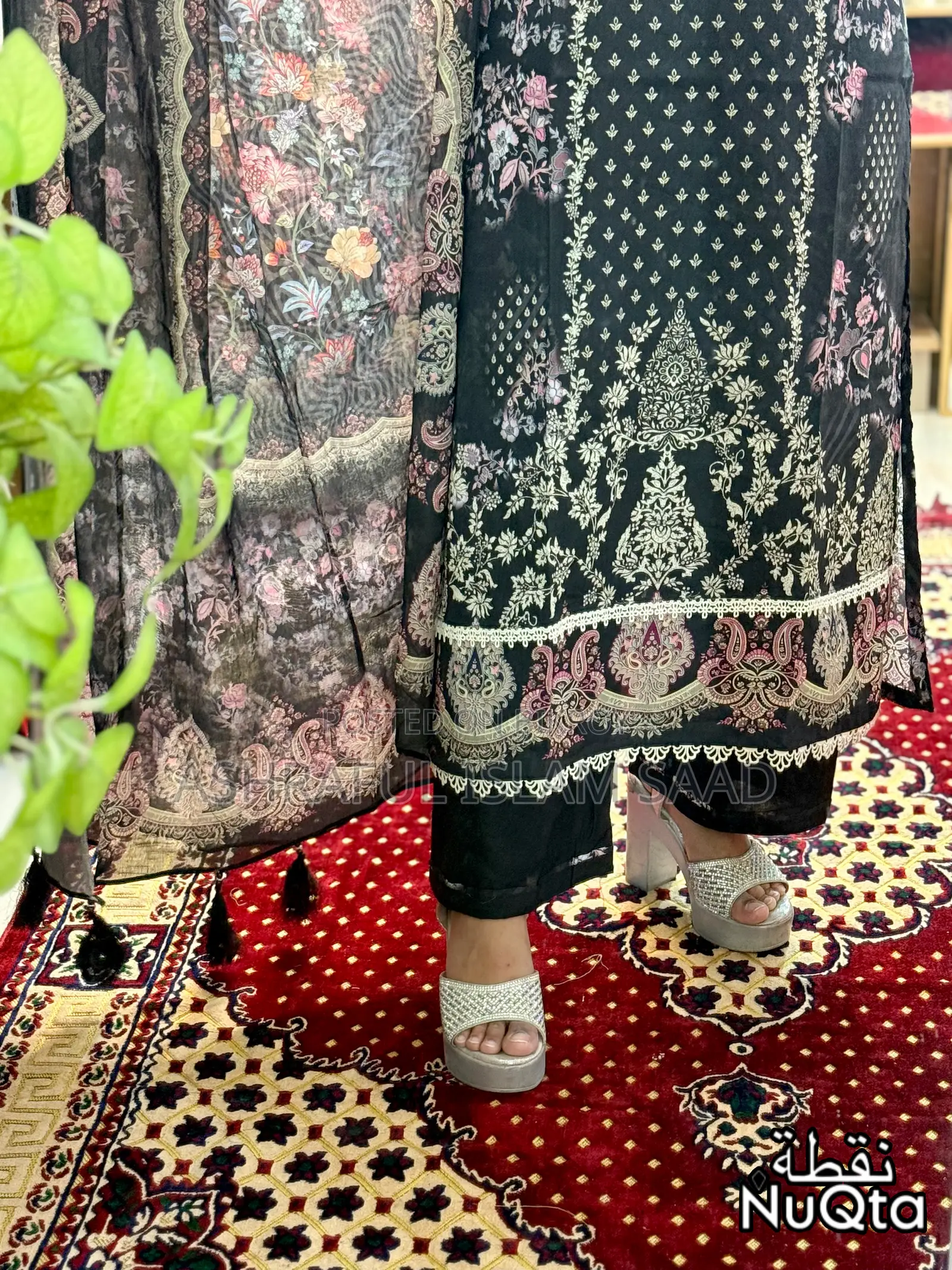 Premium Pakistani Inspired Stitched 3 Piece Lawn Dress for Women