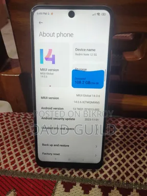 Xiaomi Redmi Note 12 5G 128 GB White