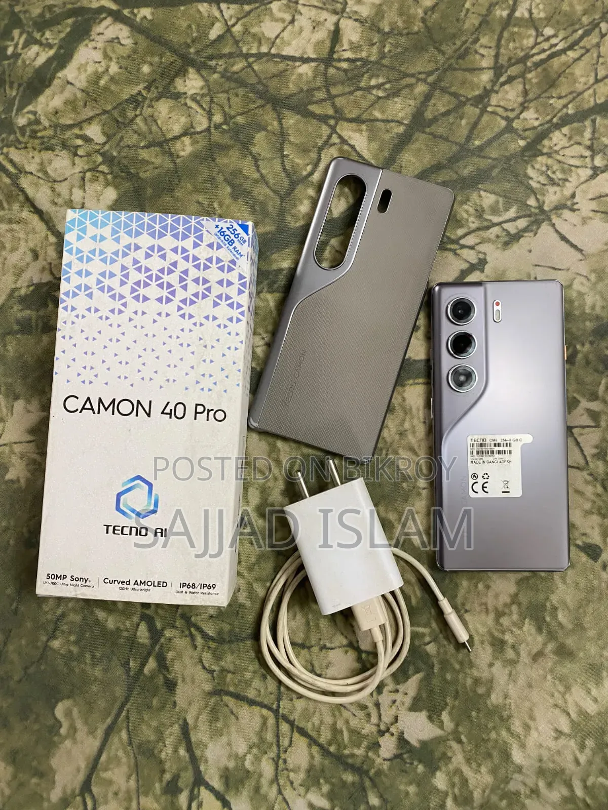Tecno Camon 40 Pro 4G 256 GB Black