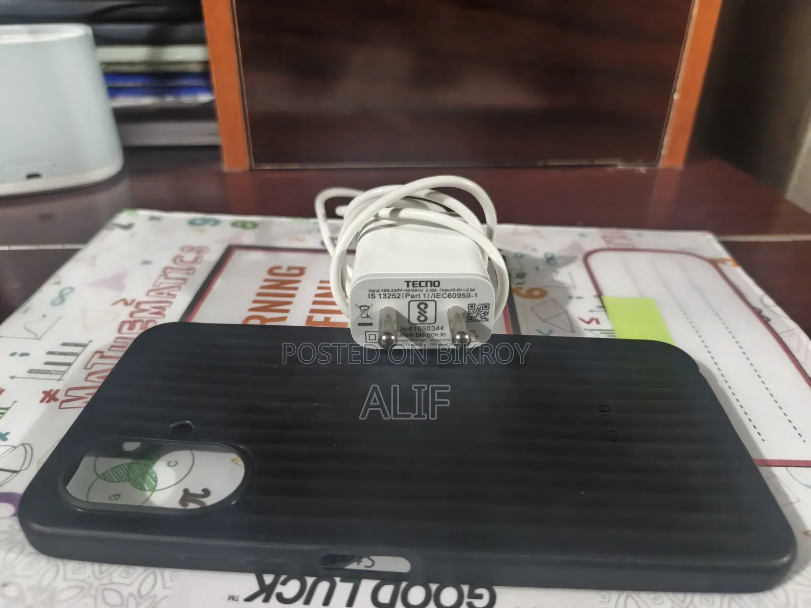 Tecno Spark Go 2 Original Charger and Back Cover