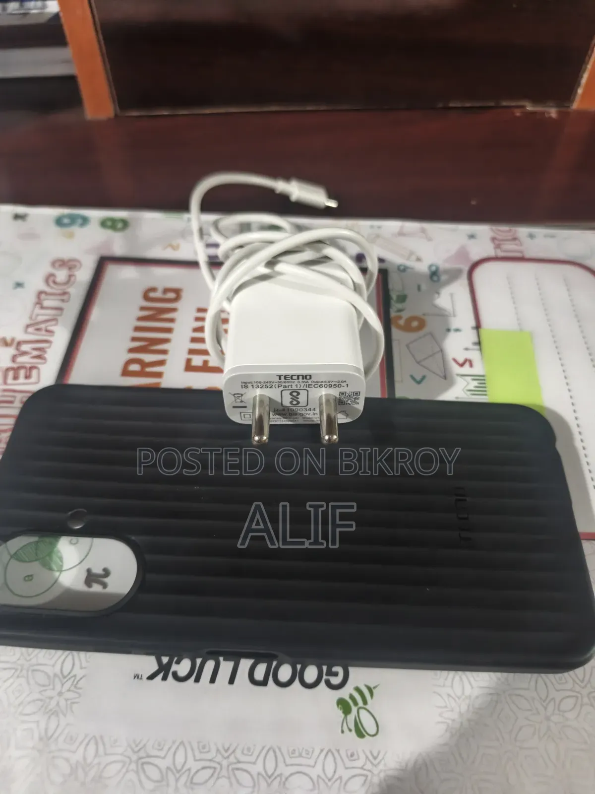 Tecno Spark Go 2 Original Charger and Back Cover
