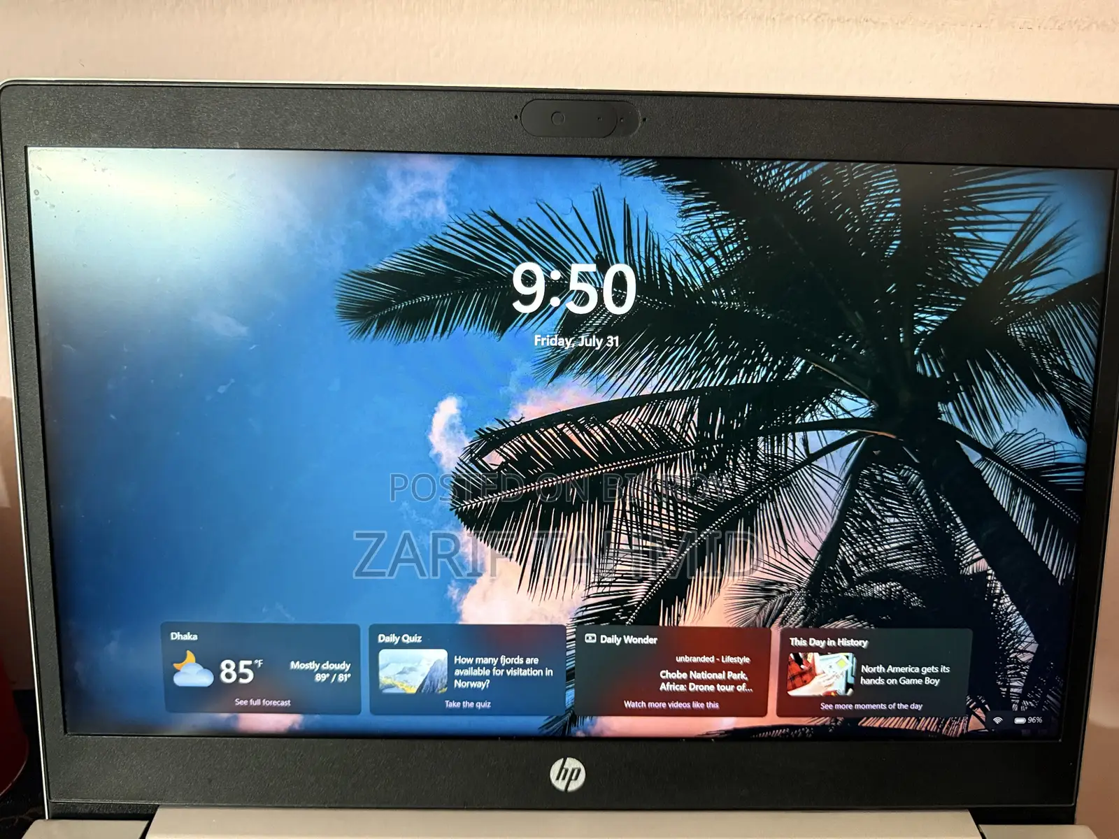 Laptop HP ProBook 450 G7 8GB Intel Core I5 SSD 256GB