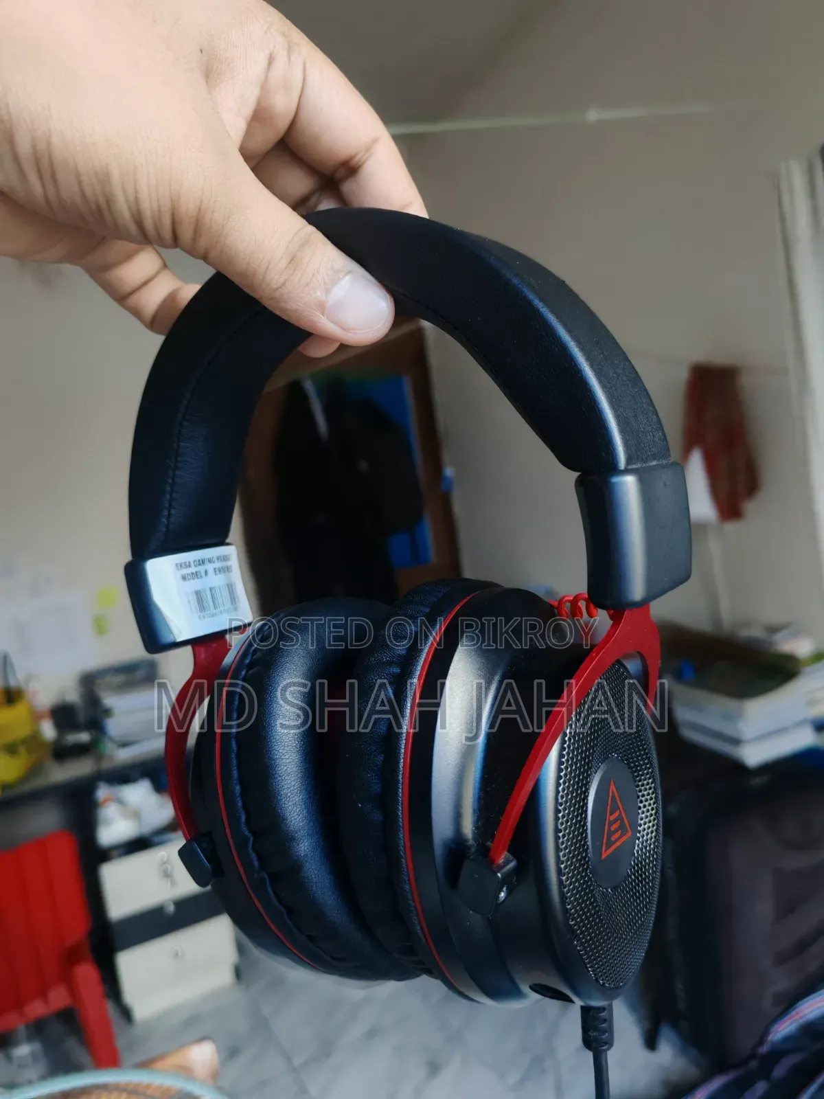 EKSA E900 Noise Cancelling 7.1. Surround Sound Gaming Headset Red.