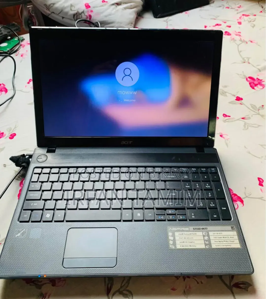 ল্যাপটপ Acer Aspire 5733Z ৬জিবি ইন্টেল পেন্টিয়াম এসএসডি ১২৮জিবি