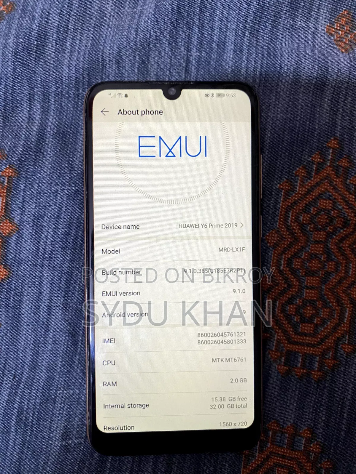 Huawei Y6 Prime 32 GB Gold