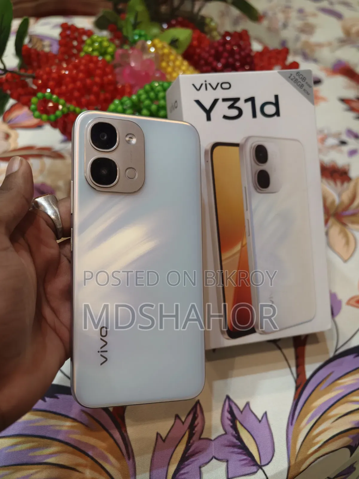 ভীভো ওয়াই৩১ডি ১২৮ জিবি সাদা