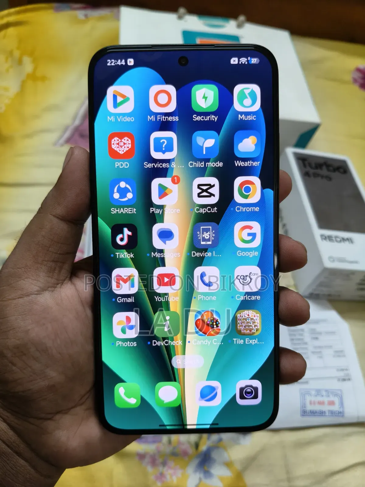 জিয়াওমি রেডমি টার্বো ৪ প্রো ২৫৬ জিবি ব্ল্যাক