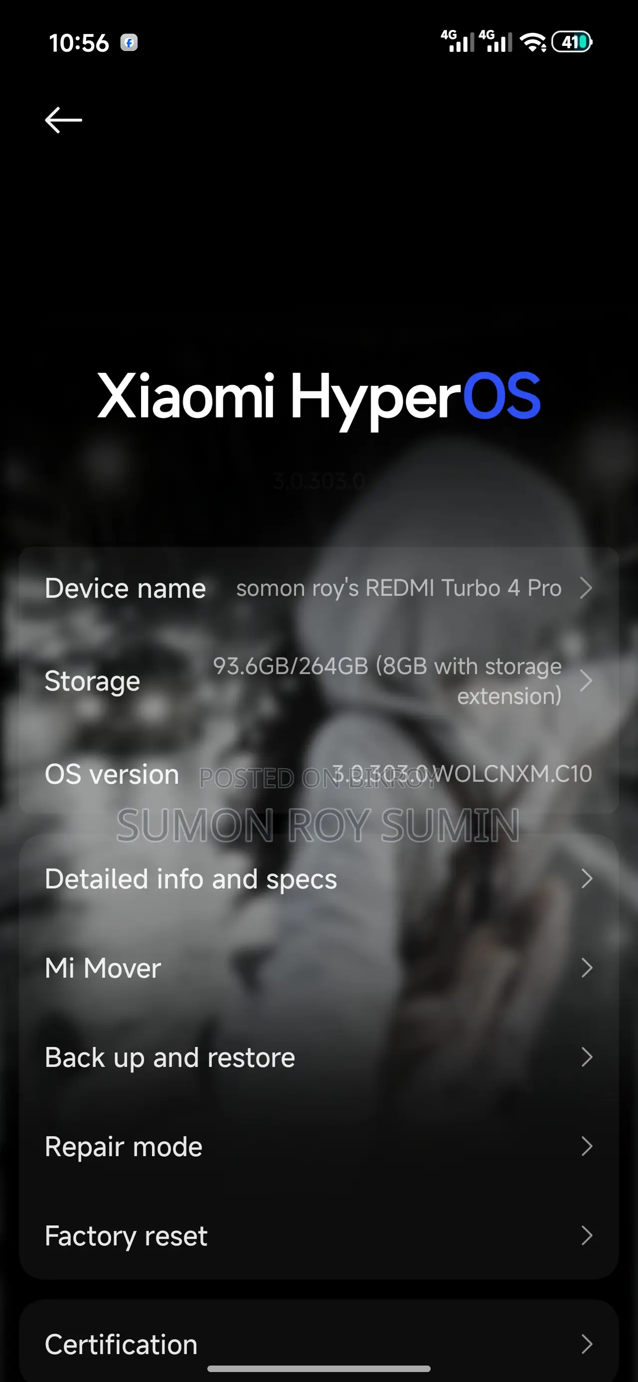 Xiaomi Redmi Turbo 4 Pro 256 GB White
