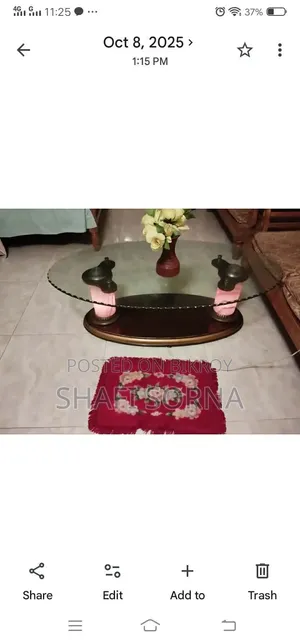 Table Glass Material Fresh Condition