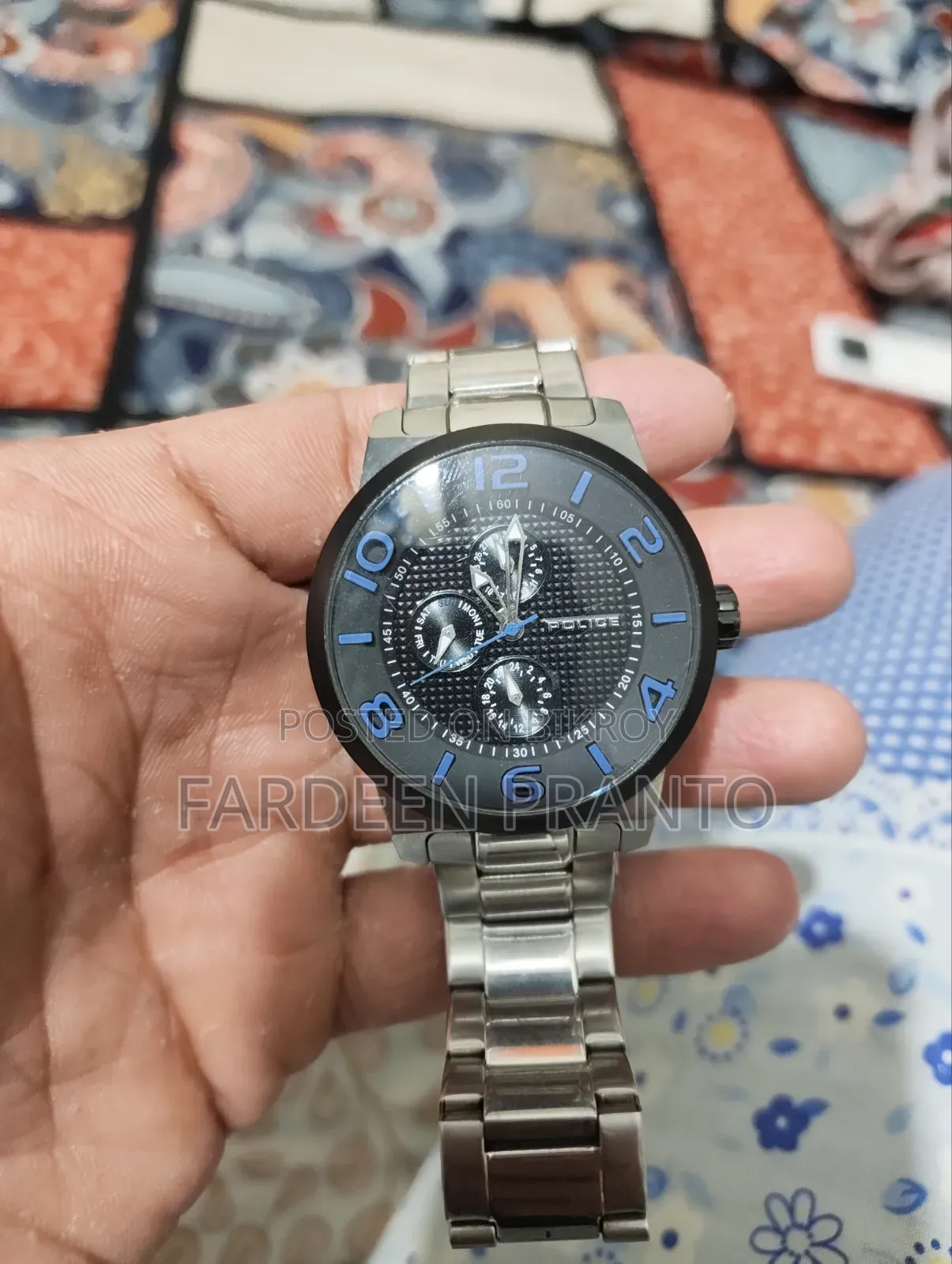 ক্রোনোগ্রাফসহ ভিন্টেজ পুলিশ ওয়াচ