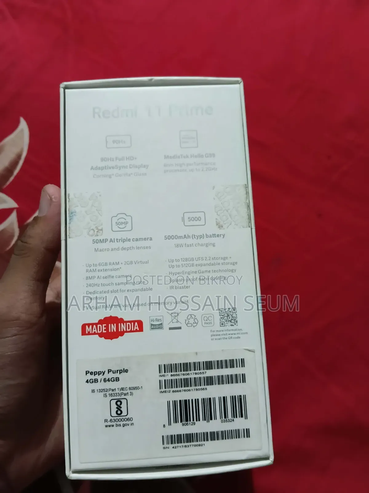 Xiaomi Redmi 11 Prime 64 GB Blue