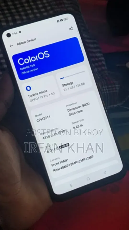 অপো এফ১৯ প্রো ১২৮ জিবি ব্ল্যাক