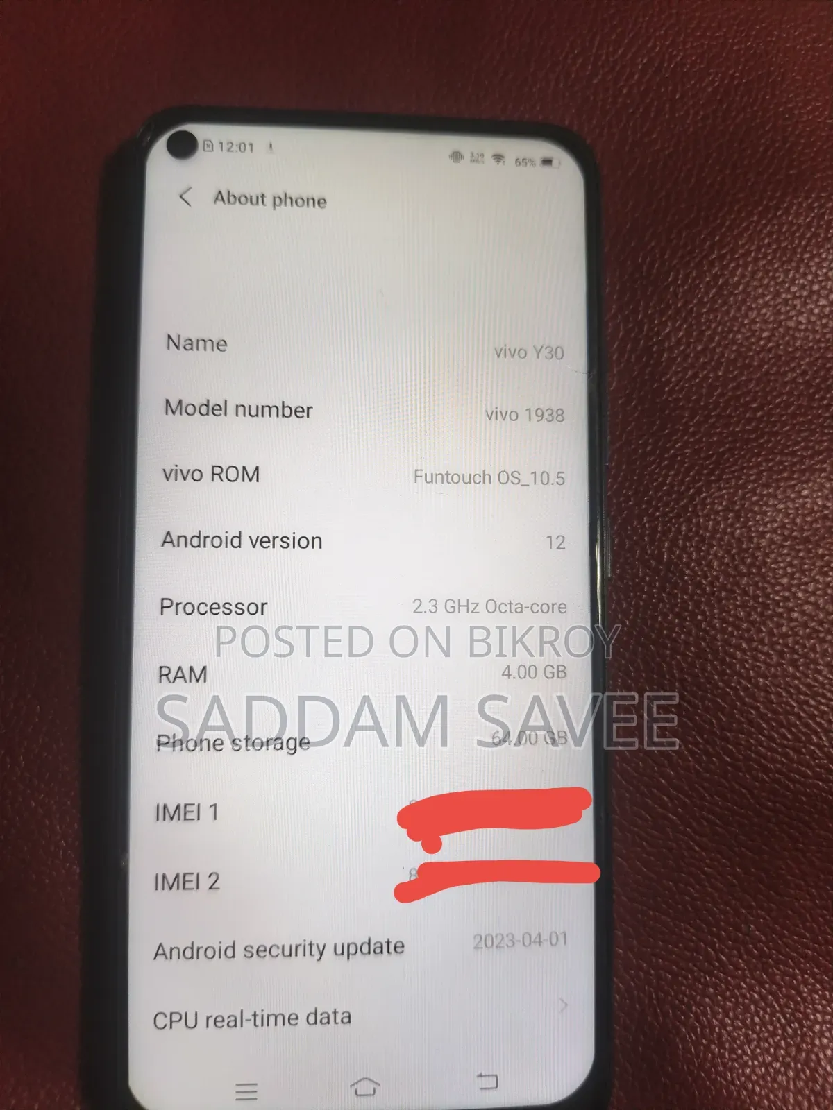 Vivo Y30 128 GB Blue