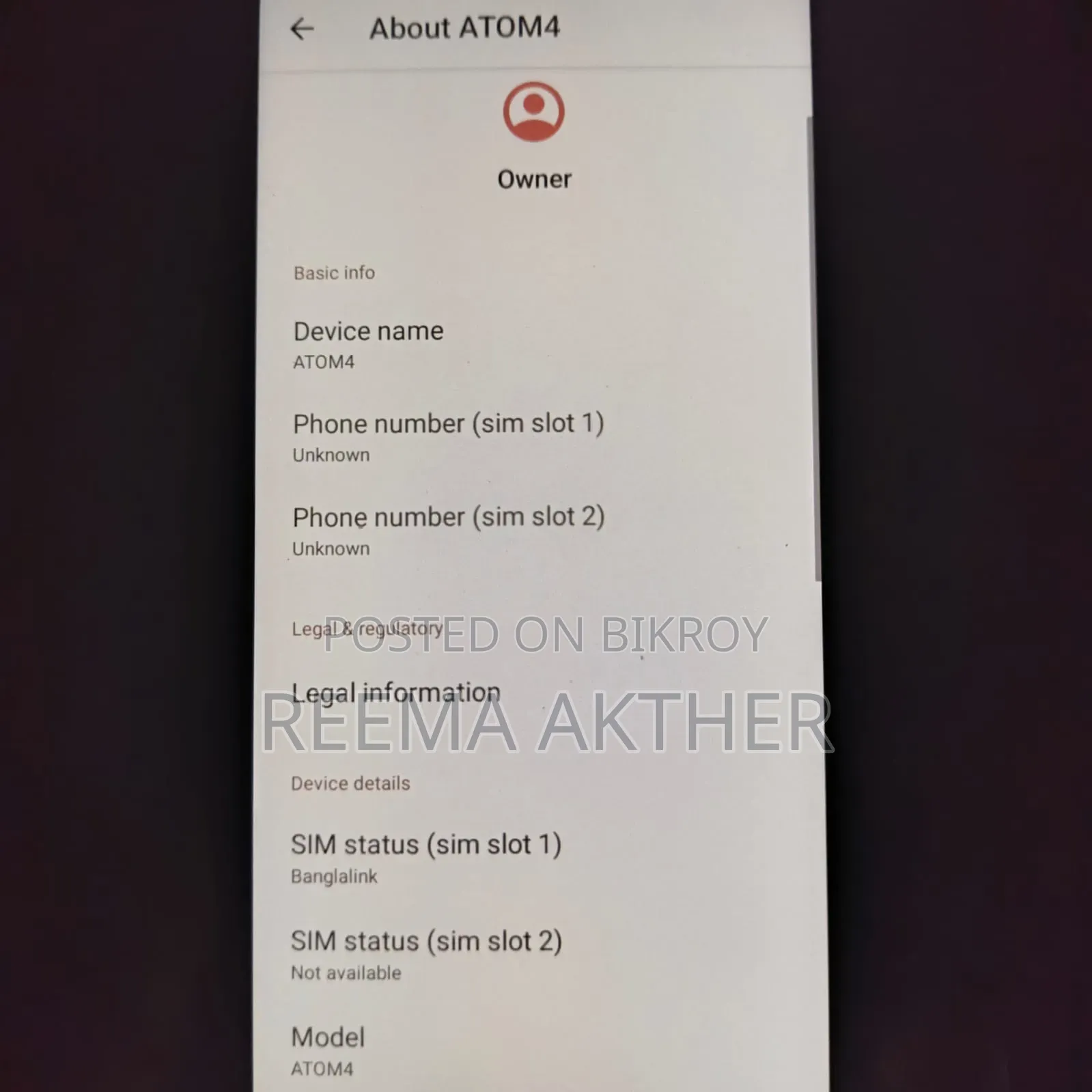 Symphony ATOM 4 32 GB Gray