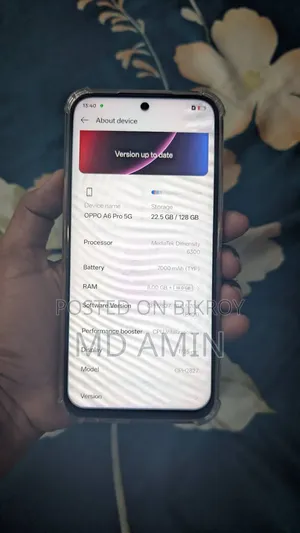 নতুন অপো এ৬ ১২৮ জিবি পিংক