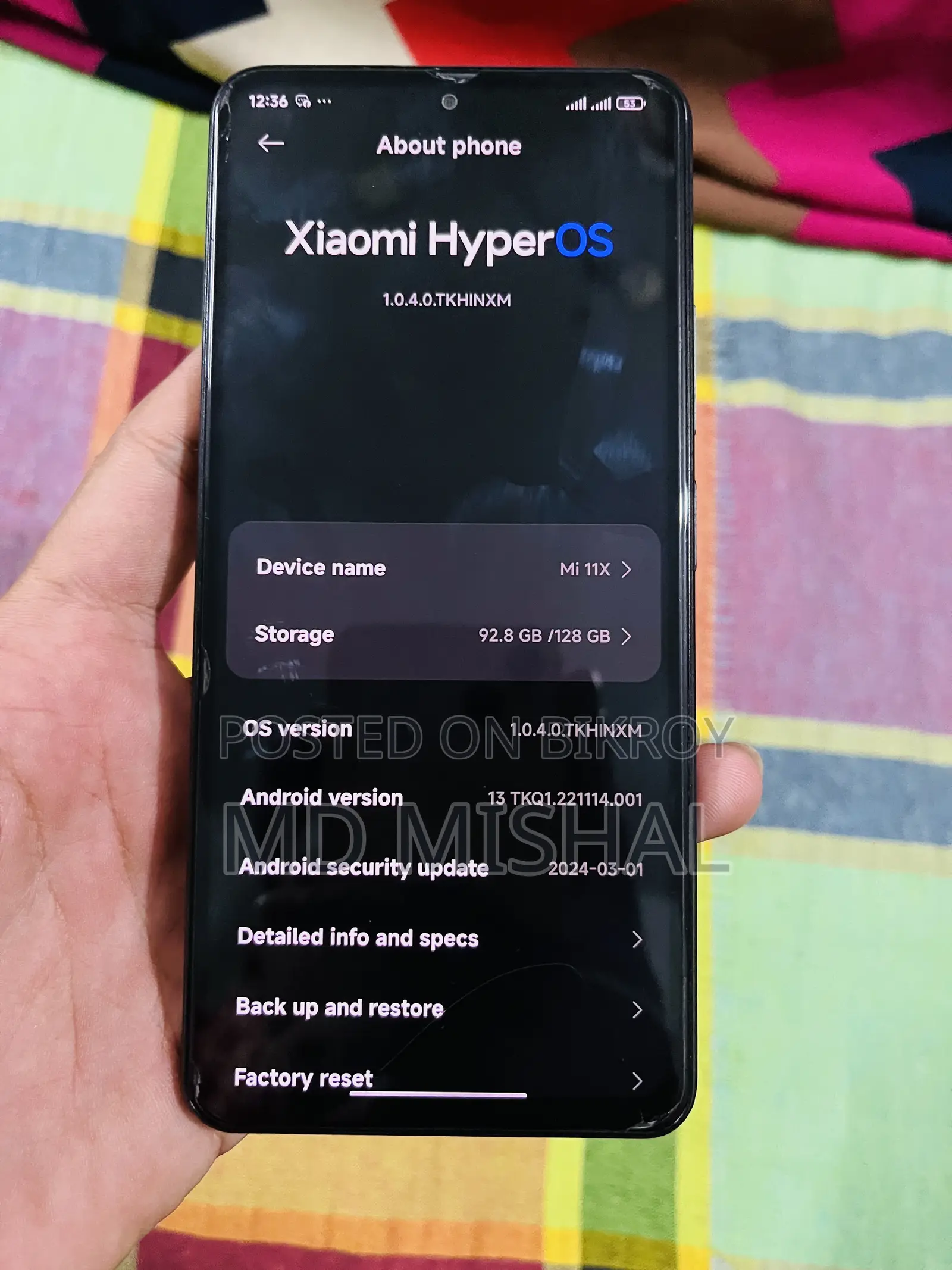 Xiaomi Mi 11X 128 GB Black