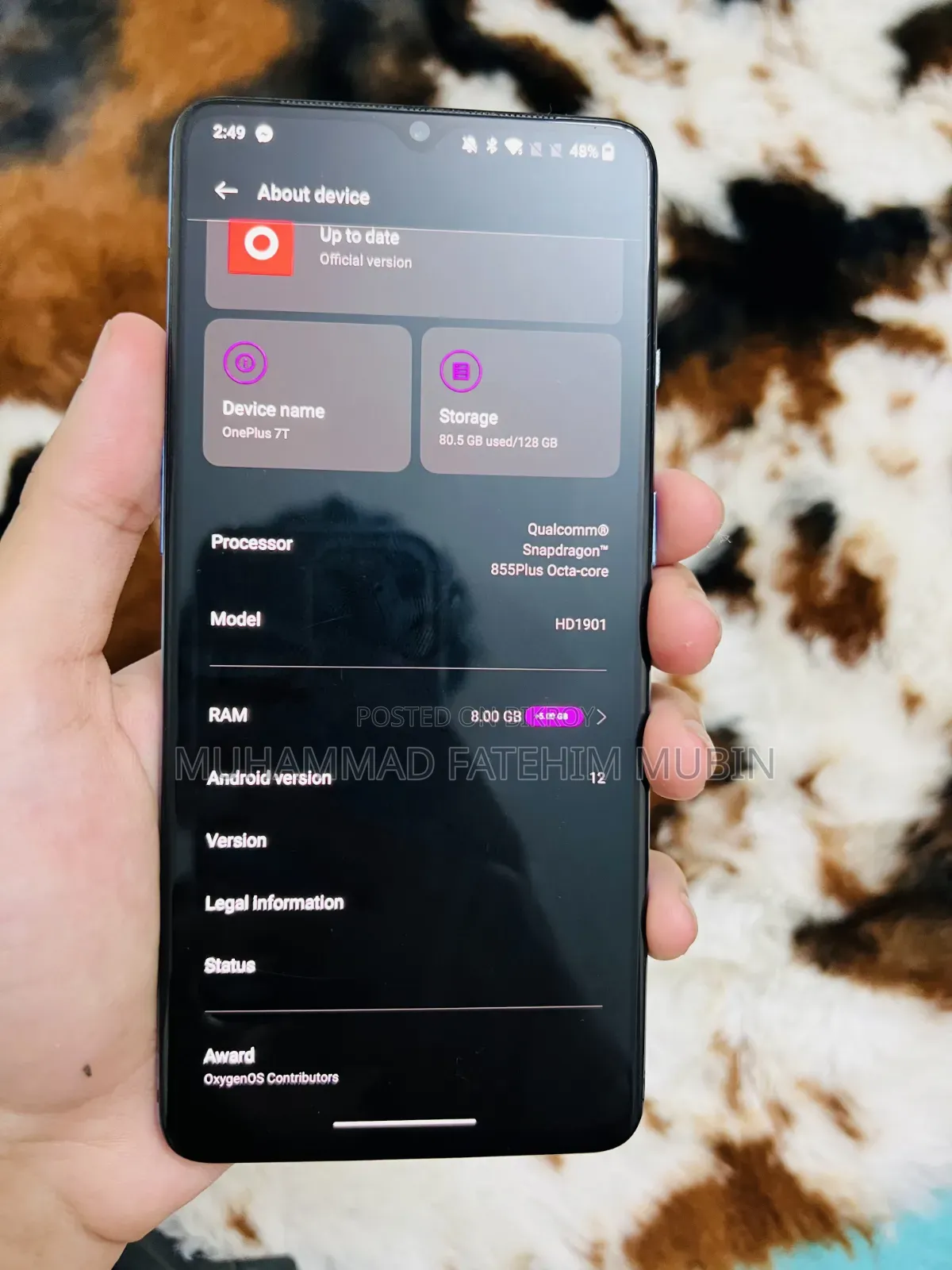 OnePlus 7T 128 GB Blue