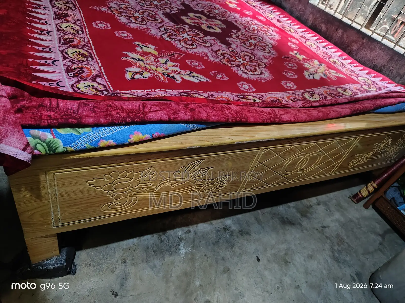 Huge bed for 4-5 people to sleep.