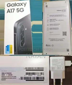 স্যামসাং গ্যালাক্সি এ১৭ ৫জি ১২৮ জিবি ব্ল্যাক