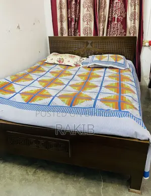 খাট বিক্রি করা হবে ৫/৭ শুধু খাট। মালয়েশিয়ান প্রসেস