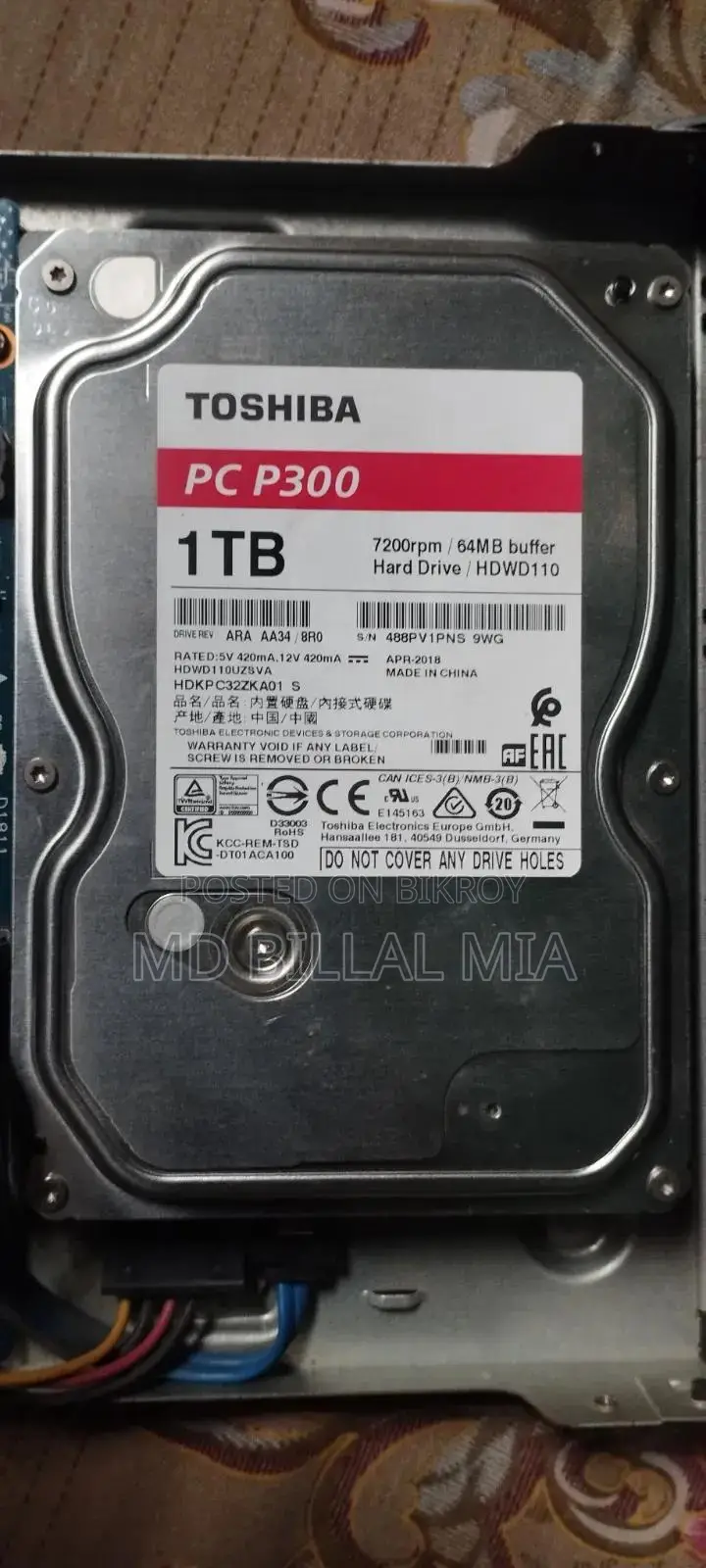 TOSHIBA Brand -1tb - Hard Disk