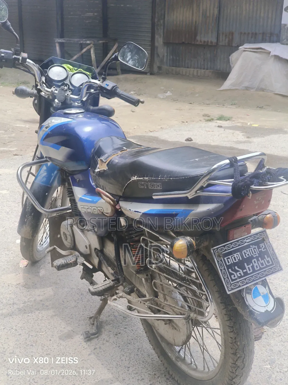 Bajaj CT 100 2014 Blue