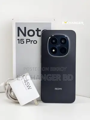 শাওমি রেডমি নোট ১৫ প্রো ২৫৬ জিবি ব্ল্যাক