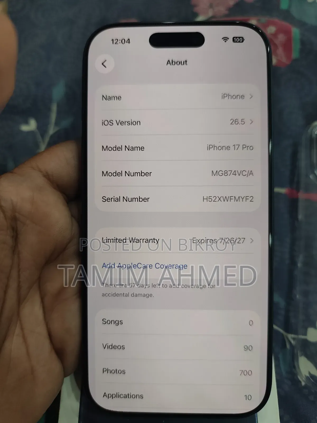 Apple iPhone 17 Pro 256 GB Blue