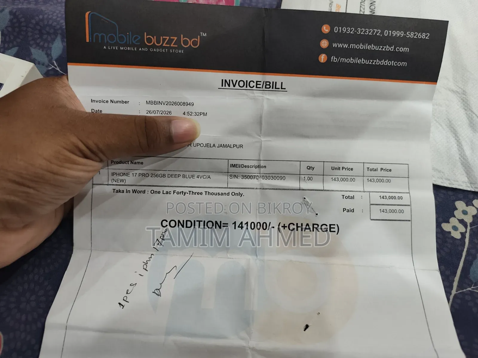 Apple iPhone 17 Pro 256 GB Blue