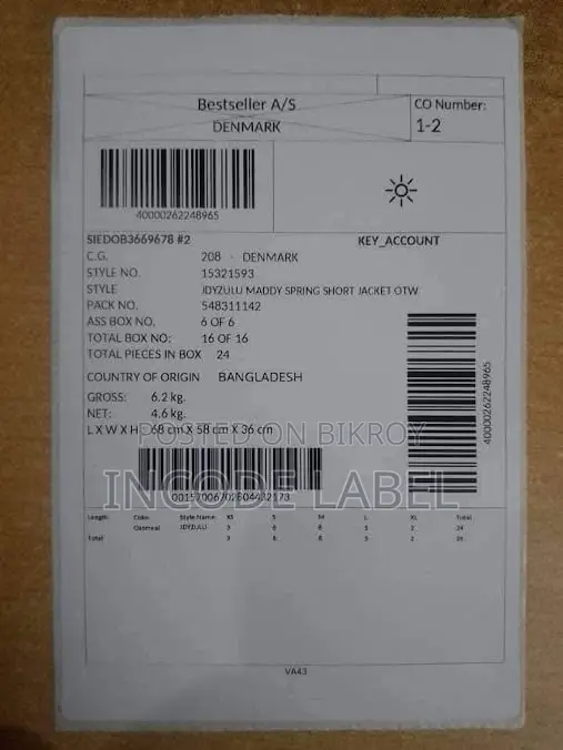 Barcode and Shipping Label Printing