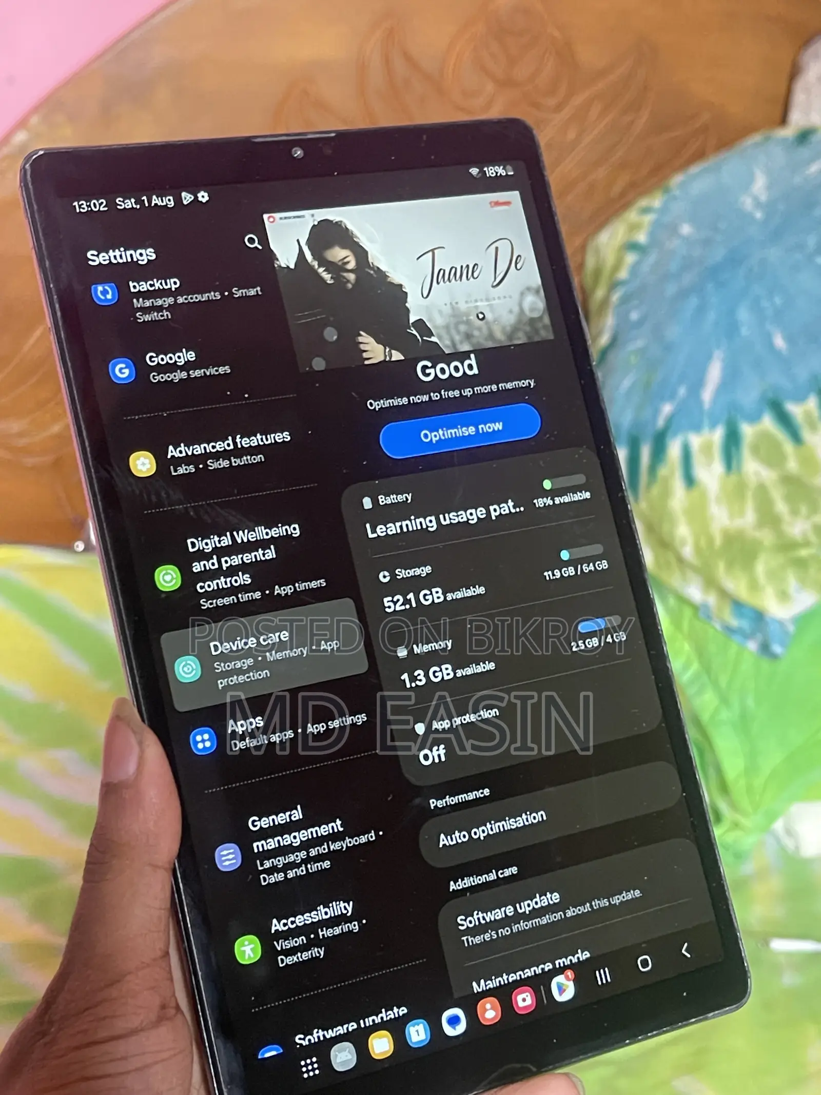 Samsung Galaxy Tab A7 Lite 64 GB Black