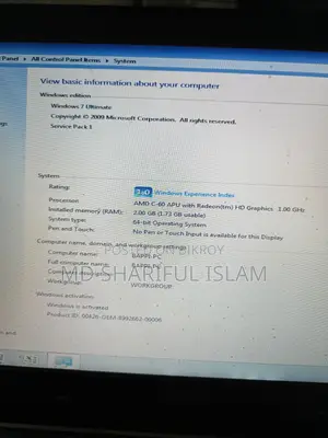 Laptop Acer Aspire 1 2GB AMD HDD 350GB