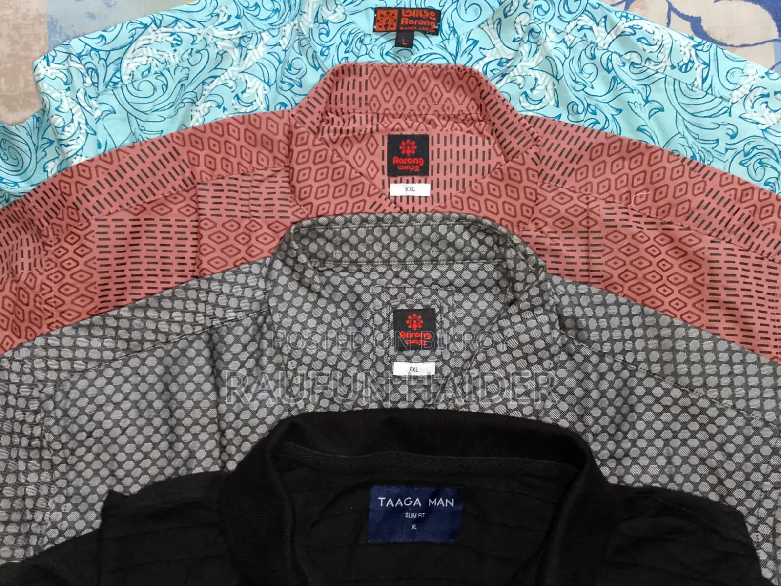 3 Aarong Shirts (One Brand New) and 1 T-Shirt.