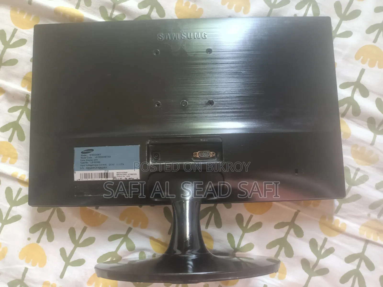 Samsung S19D300NY 19" LED Monitor – ভালো কন্ডিশন