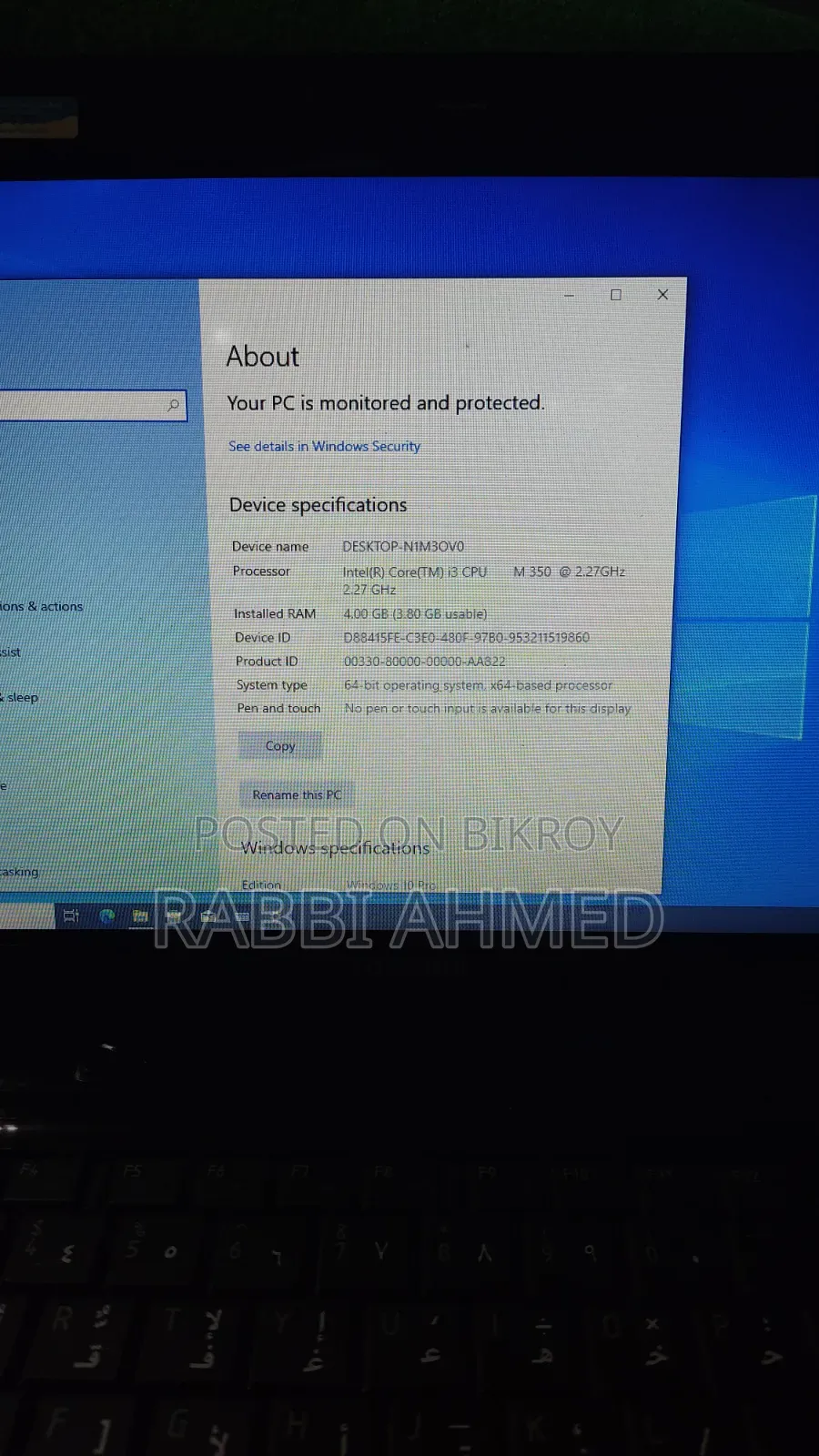 Laptop Toshiba 4GB Intel Core i3 HDD 320GB