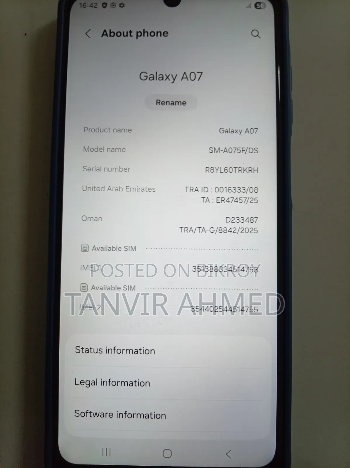 New Samsung Galaxy A07 128 GB Green
