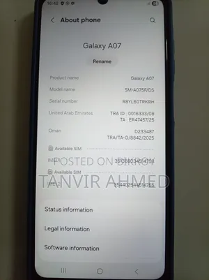 New Samsung Galaxy A07 128 GB Green