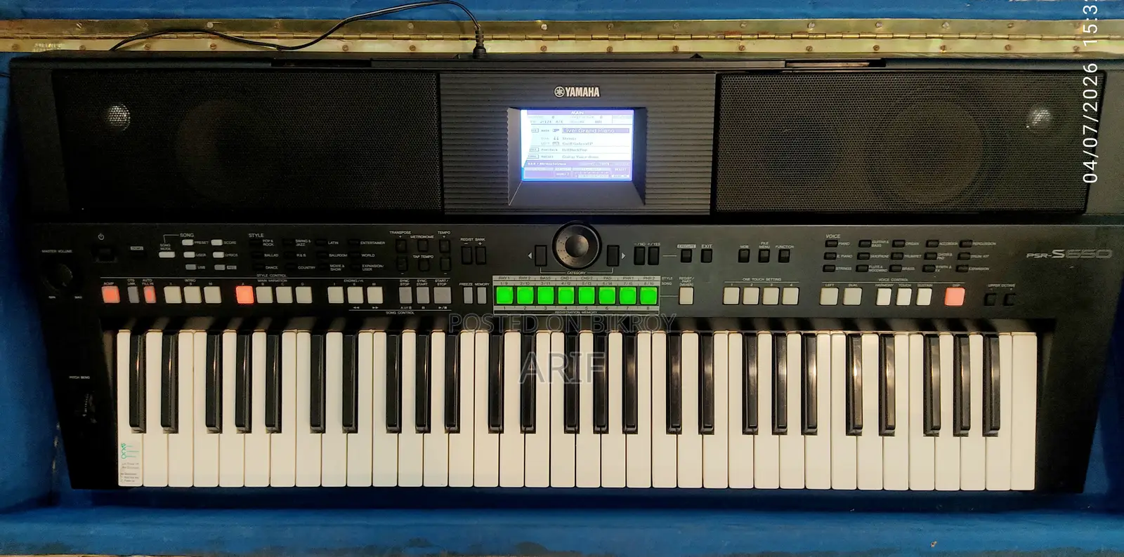YAMAHA PSR S-650 (Indian Tone) With Hard Case | 61 Keys