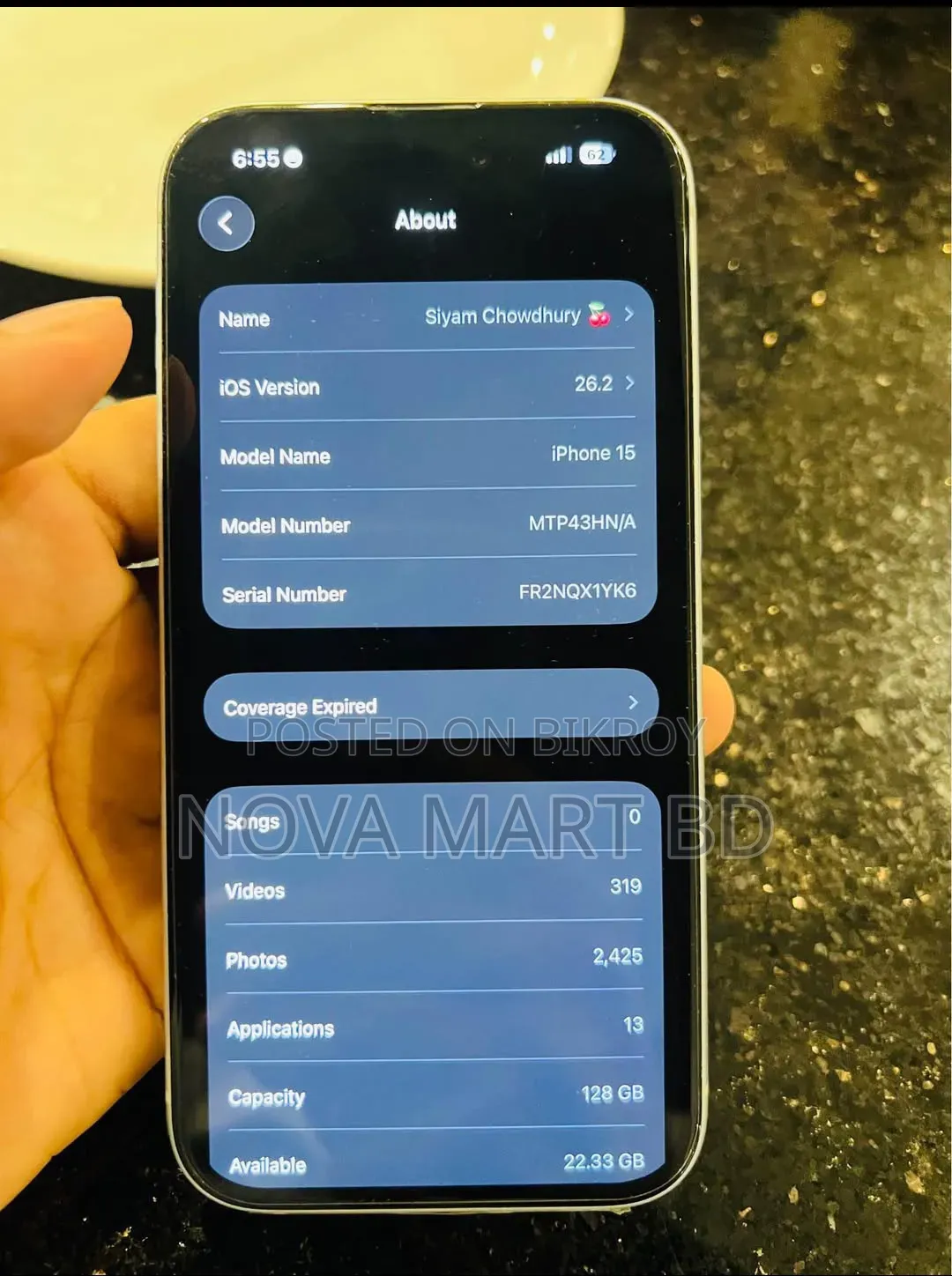 Apple iPhone 15 128 GB White