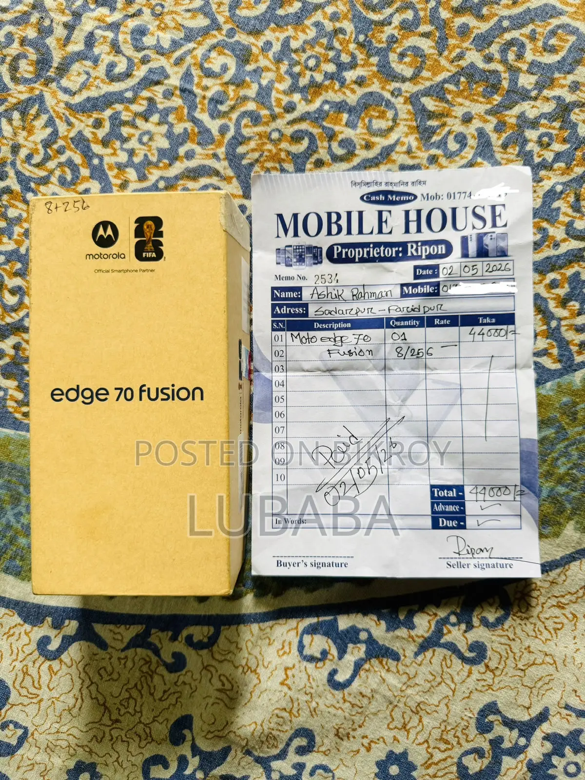 Motorola Edge 70 Fusion 256 GB Gray