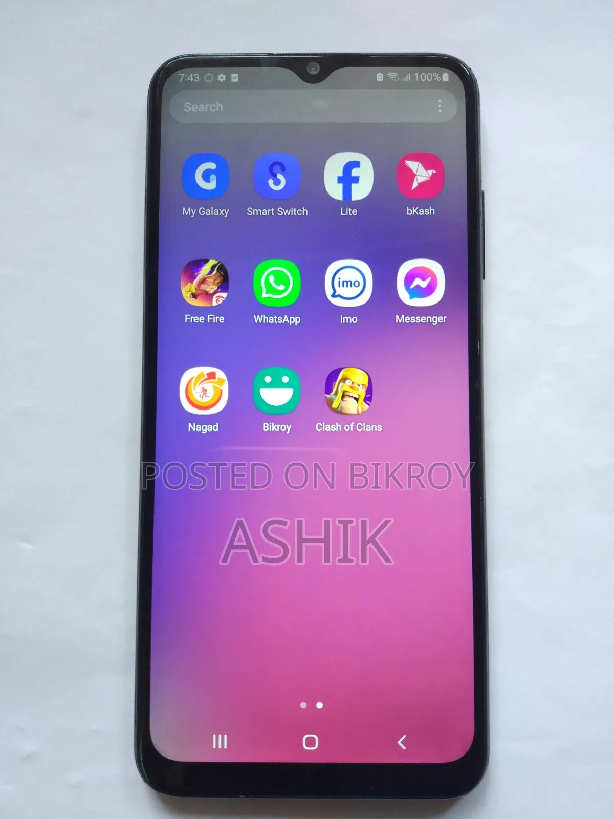 স্যামসাং গ্যালাক্সি এ০৩এস ৬৪ জিবি নীল